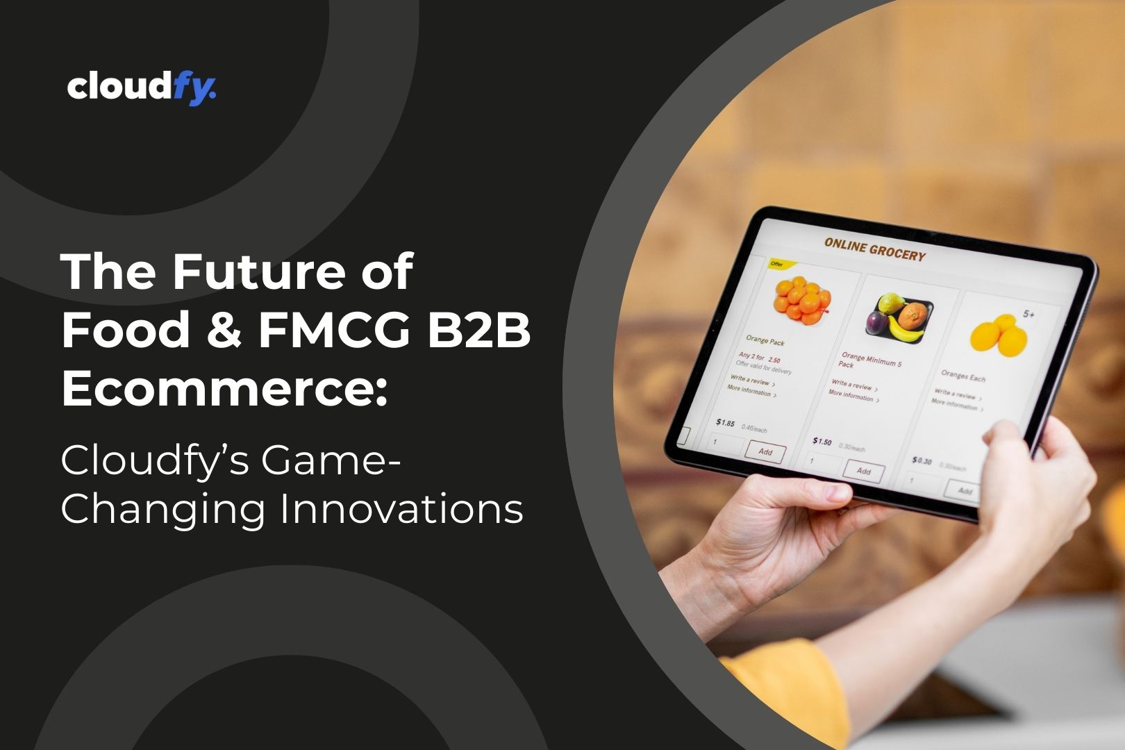Future of FMCG and food B2B ecommerce powered by Cloudfy digital solutions