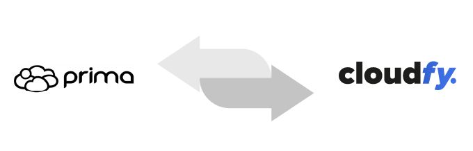 Prima ERP integration with Cloudfy platform