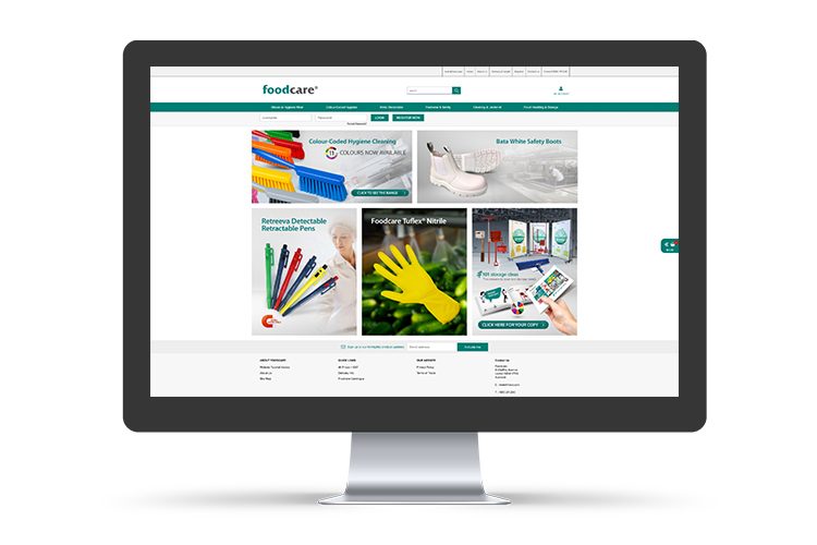 FoodCare Systems' B2B ecommerce portal powered by Cloudfy