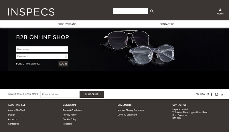nspecs Eyewear's Enhanced B2B Ordering Platform by Cloudfy