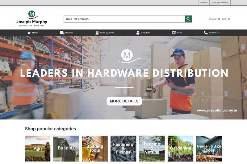 Cloudfy's ecommerce platform for Joseph Murphy streamlines operations and enhances B2B efficiency.